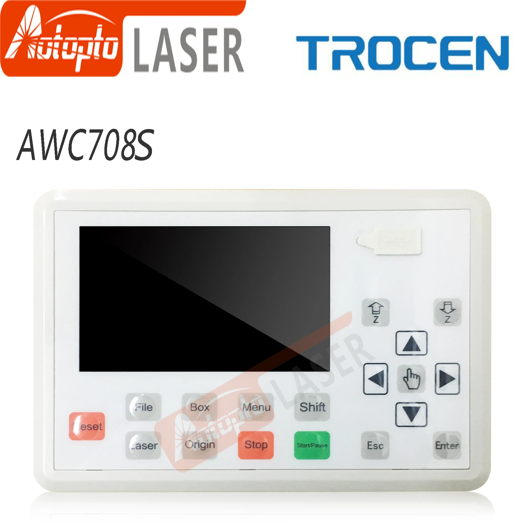 

Лазерный контроллер Trocen AWC708S Co2 для замены лазерного фотоаппарата AWC708C Lite Ruida Leetro