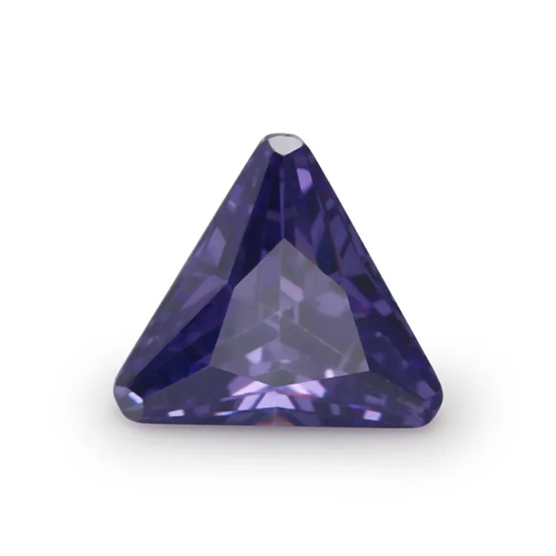 

Size 5x5~8x8mm Triangle Shape Chamfered Coner 5A Pink,Violet,Garnet Color CZ Stone Synthetic Gems Cubic Zirconia For Jewelry
