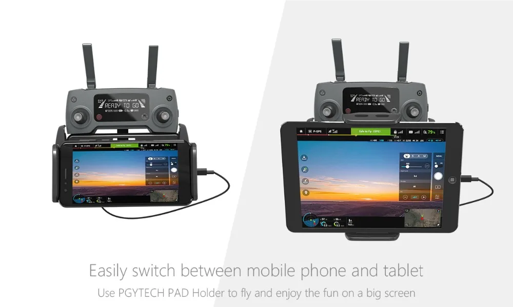 PGYTECH DJI Mavic Mini Tablet Pad держатель Mavic 2 Pro/Zoom/Air/Pro/Spark пульт дистанционного управления кронштейн для монитора крепление для iPad телефона