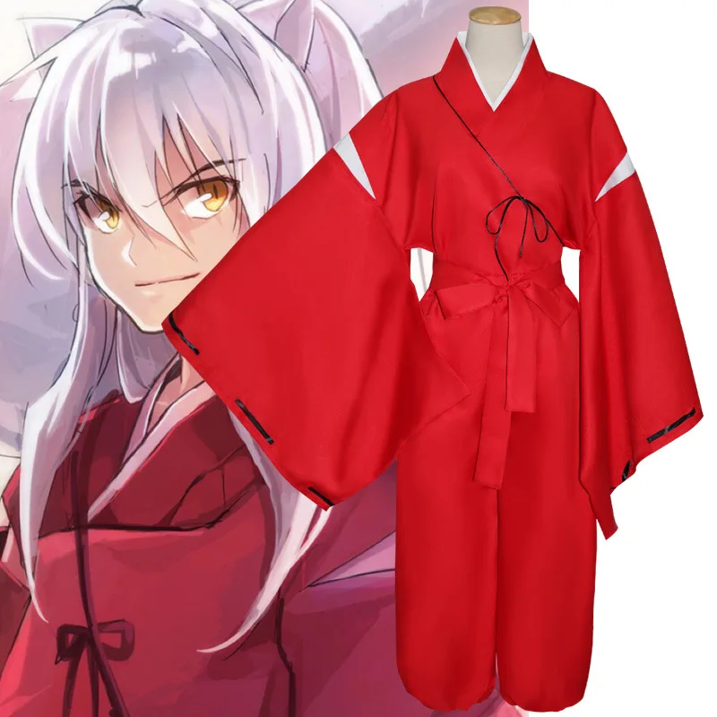 

Anime Inuyasha Cosplay Costume Full Set Kimono Halloween