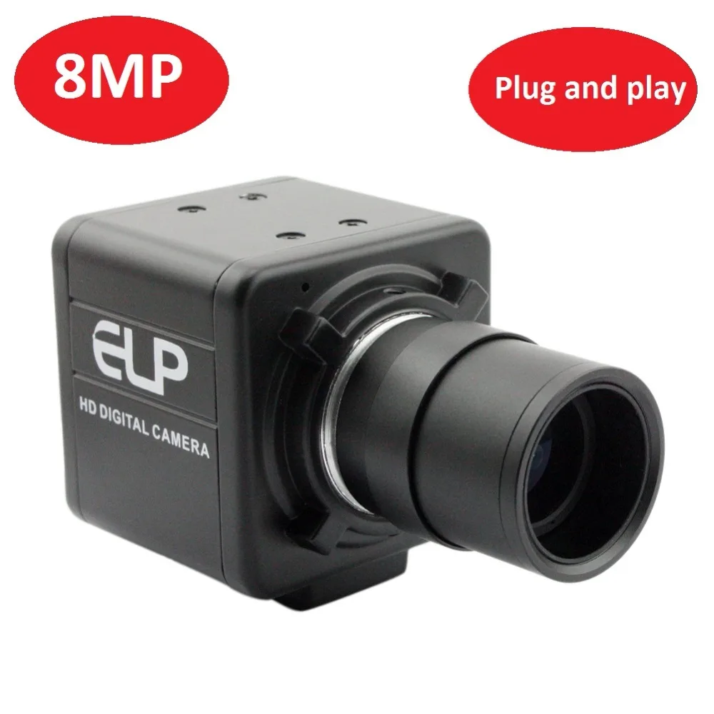 8.0MP HD USB веб-камера CS-mount микроскоп камера мини Бесплатный драйвер цифровой промышленности USB камера с 2,8-12 мм ручной варифокальный объектив