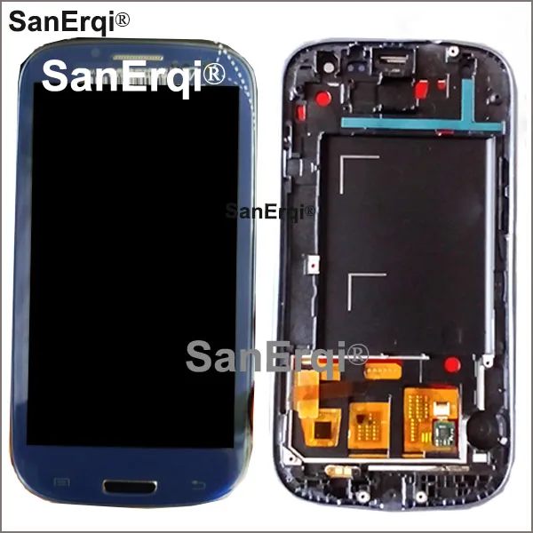 ЖК панель с дигитайзером сенсорного экрана в сборе для Samsung Galaxy S III S3 i9300 i9301 i9305 i535