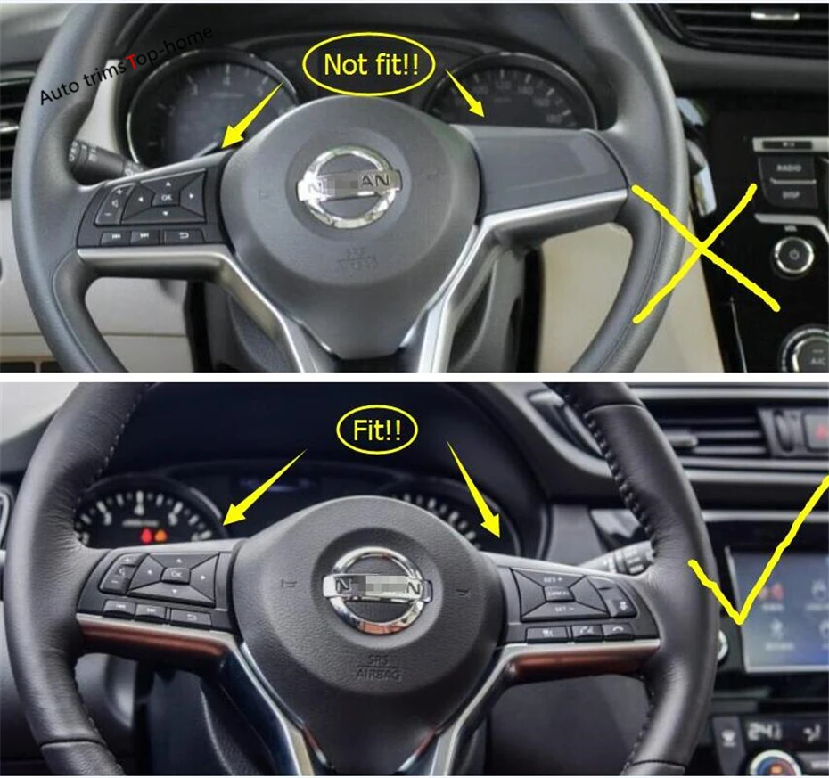 Декоративная накладка на руль Yimaautotrims внутренние молдинги подходят для Nissan Teana /