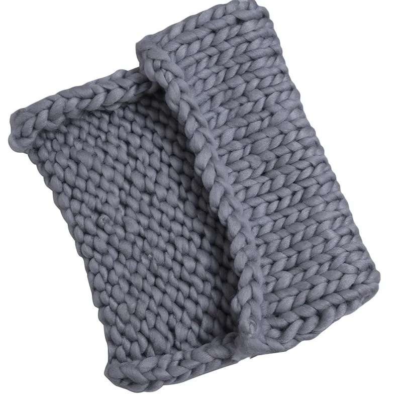 baby Crochet Basket Braid Photo Background High Quality Newborn photography props Blanket Swaddling stretch yarn hat Photo Props