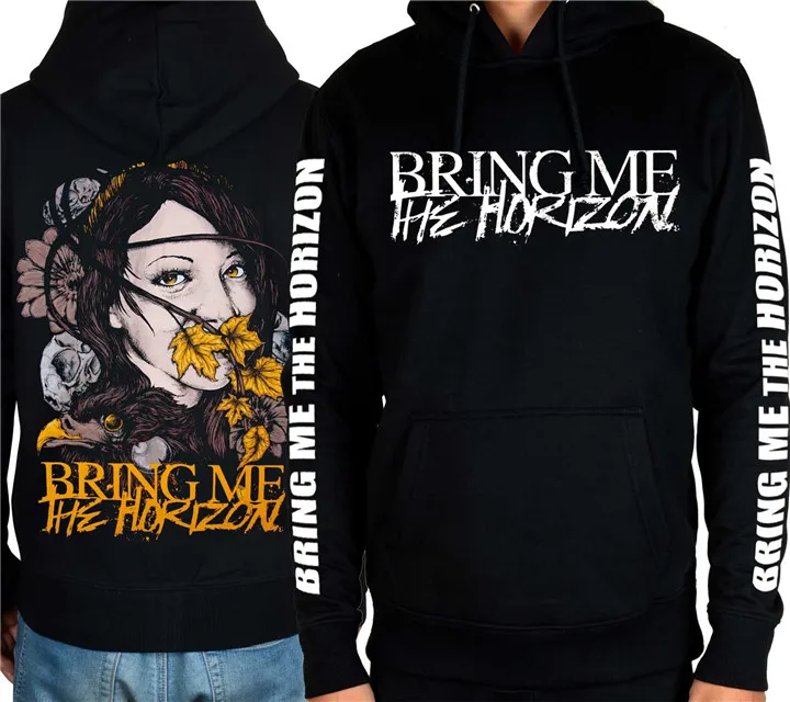 9 дизайнов толстовки с капюшоном Bring Me The Horizon Rock на молнии из тяжелого металла и
