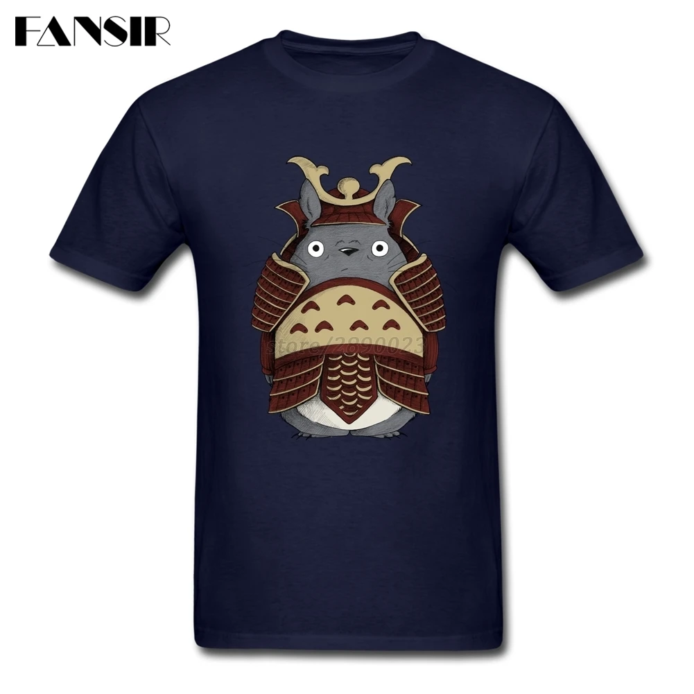 Футболка Totoro Warrior Japanese Anime Мужская забавная футболка 100% хлопок с коротким рукавом