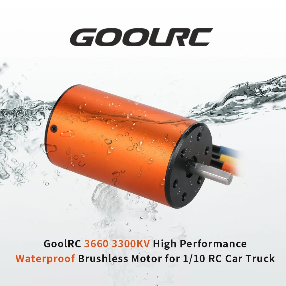 GoolRC обновление водонепроницаемый 3660 3300KV бесщеточный двигатель с 60A ESC