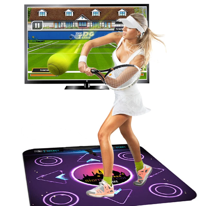 2016 Новый ПК Английский Меню Одного Танца Площадку 11 мм Non-Slip Танцы Шаг Танец Игры