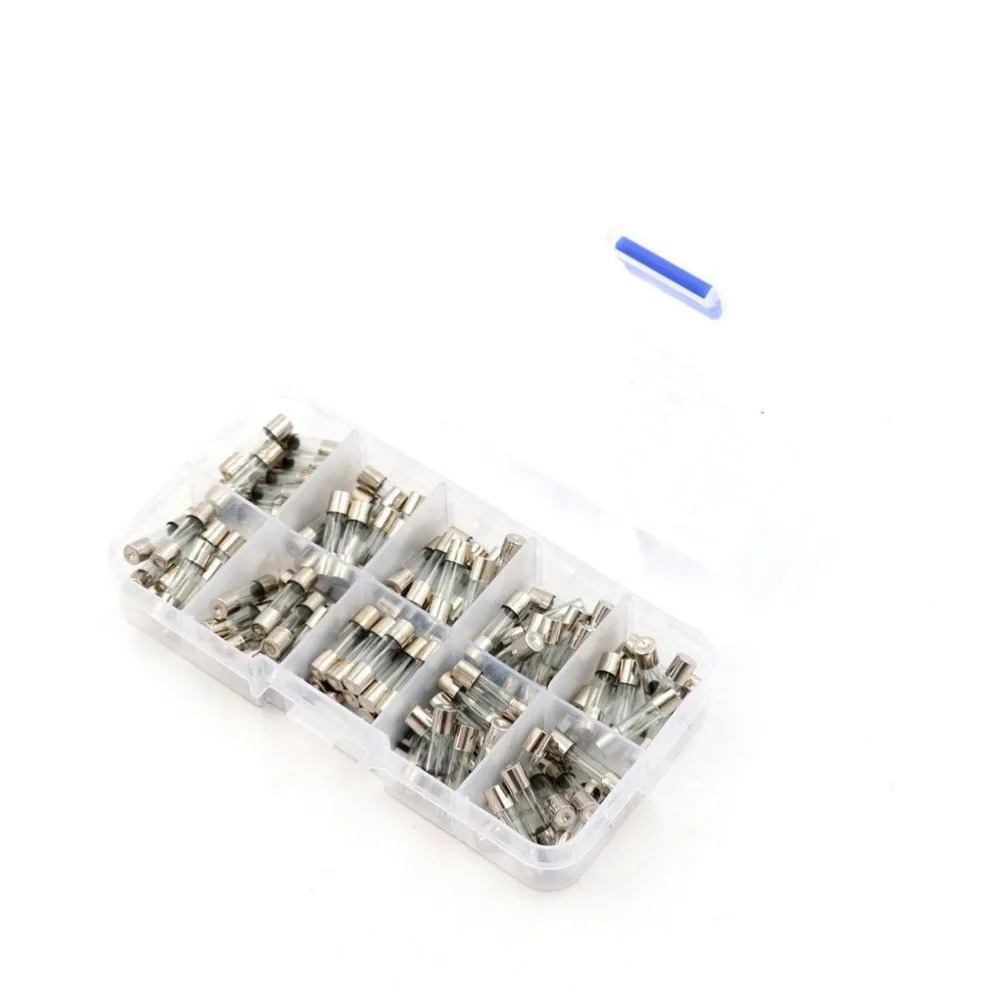 100pcs/Lot Glass Fuse Fast Blow 1A 2A 3A 4A 5A 6A 7A 10A 15A 20A 5mm x 20mm Tube Fuses Kit | Обустройство дома