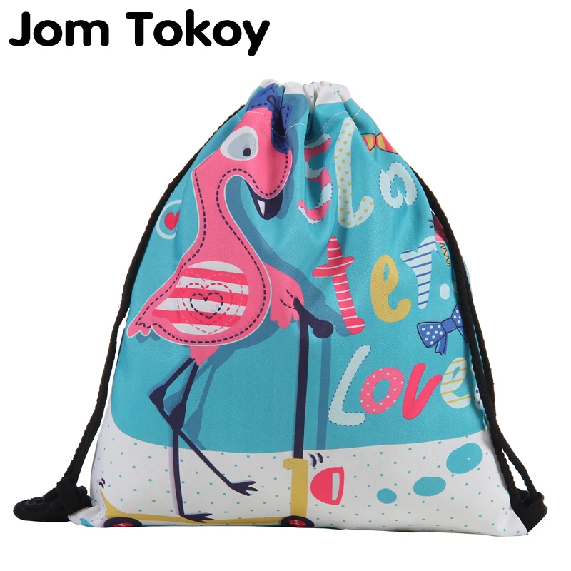 

Jom Tokoy Fashion Drawstring Bag 3D Printing Mochila Feminina Drawstring Backpack Women daily Casual Girl's knapsack 29040