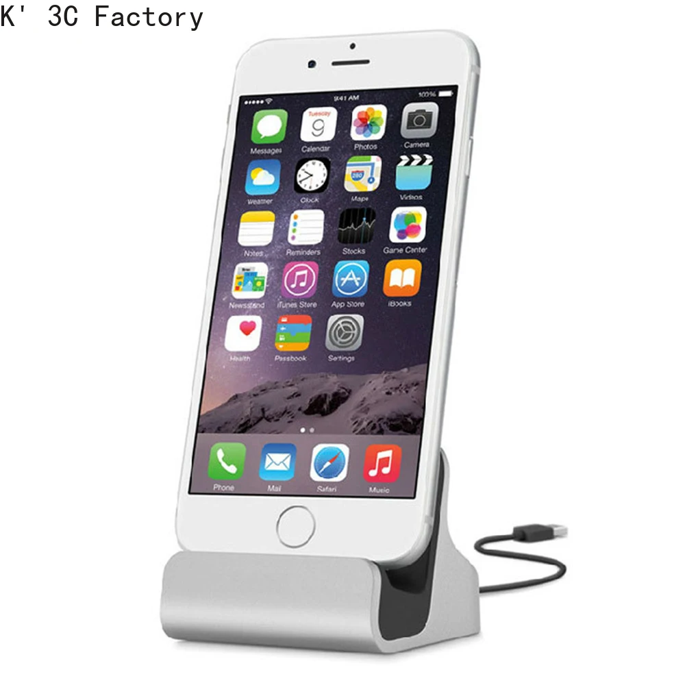 Зарядная база док-станция для iPhone XS X 8 7 USB-кабель синхронизации и зарядки
