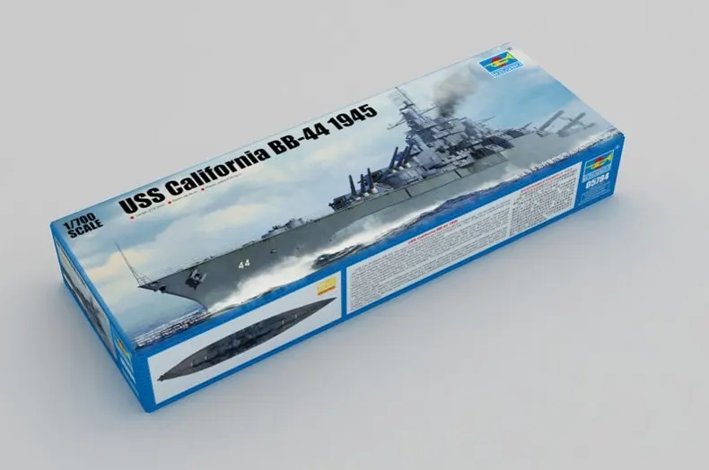 

Trumpeter 05784, 1/700 USS, Калифорния, BB-44 1945