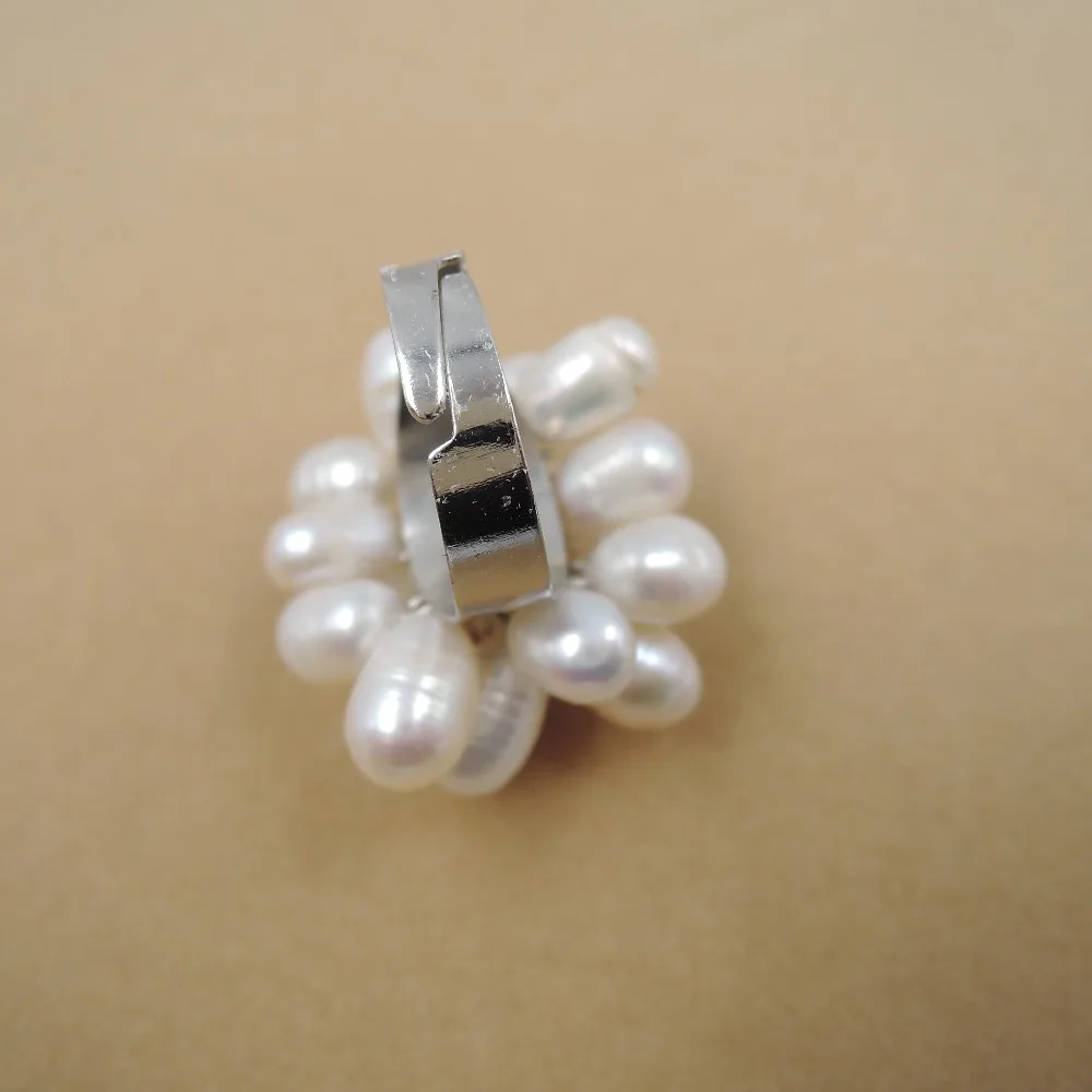 Кольцо с натуральным пресноводным жемчугом 100% | Украшения и аксессуары
