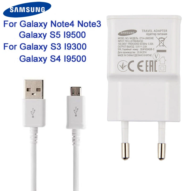 Оригинальное Зарядное стены Зарядное устройство для samsung Galaxy Note 4 N910a S3 I9300 S7 A9100 A5100 A720 J7 J7108 C5 C7 G900S адаптер для зарядного устройства