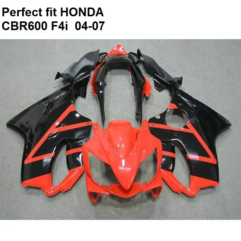 ABS Пластиковый обтекатель для Honda CBR 600 F4i 04 05 06 07 обтекатели комплект CBR600F4i 2004 2007