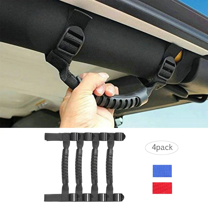 Рулонная рукоятка для Jeep Wrangler JK TJ YJ CJ JL Sports Sahara Rubicon & Unlimited 1987 2018|roll bar handles|black armrestjeep