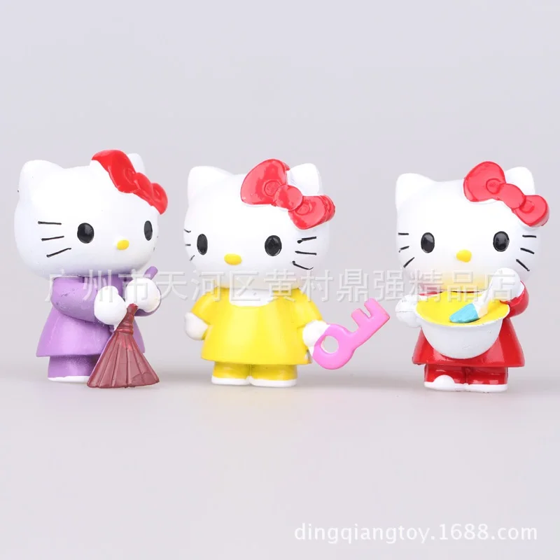 Экшн игрушка Hello Kitty милый розовый игрушечный котенок фигурки baita украшение для
