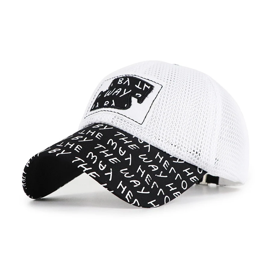 Детские сетчатые бейсболки летние шапки для мальчиков и девочек синие красные