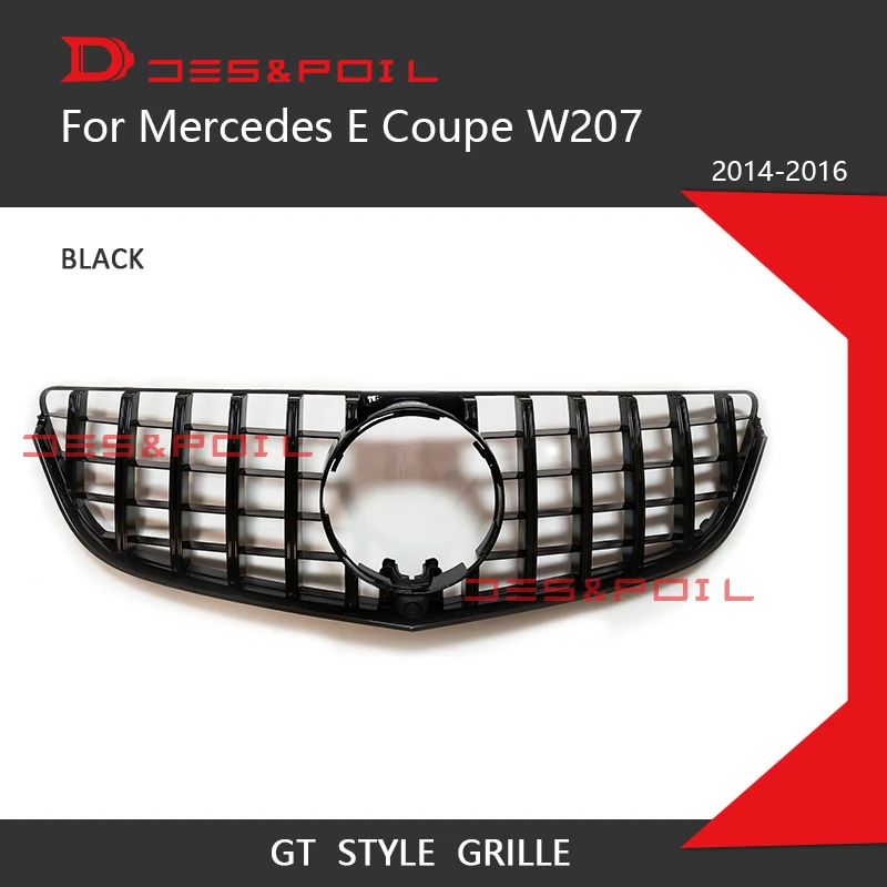 W207 гриль C207 GT Вертикальная решетка для Mercedes Benz E Coupe подтяжка лица передний бампер гоночный Спорт- E200 E320 E350 E400