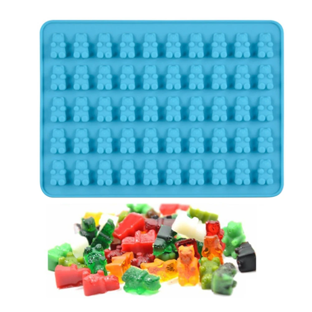 1 шт. креативные Gummy Силиконовые формы ручной работы медведь для формы для шоколадных конфет и ледяных лотков украшения кухонный инструмент для выпечки случайный цвет