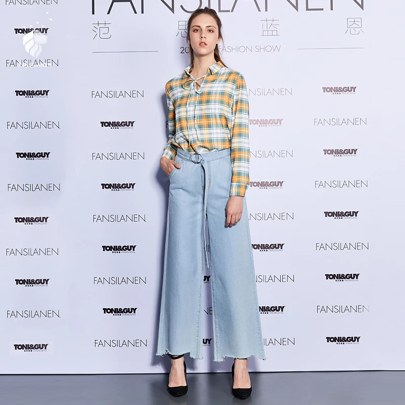 FANSILANEN 2019 Модные осенние/весенние офисные женские топы Befree блузка с длинными