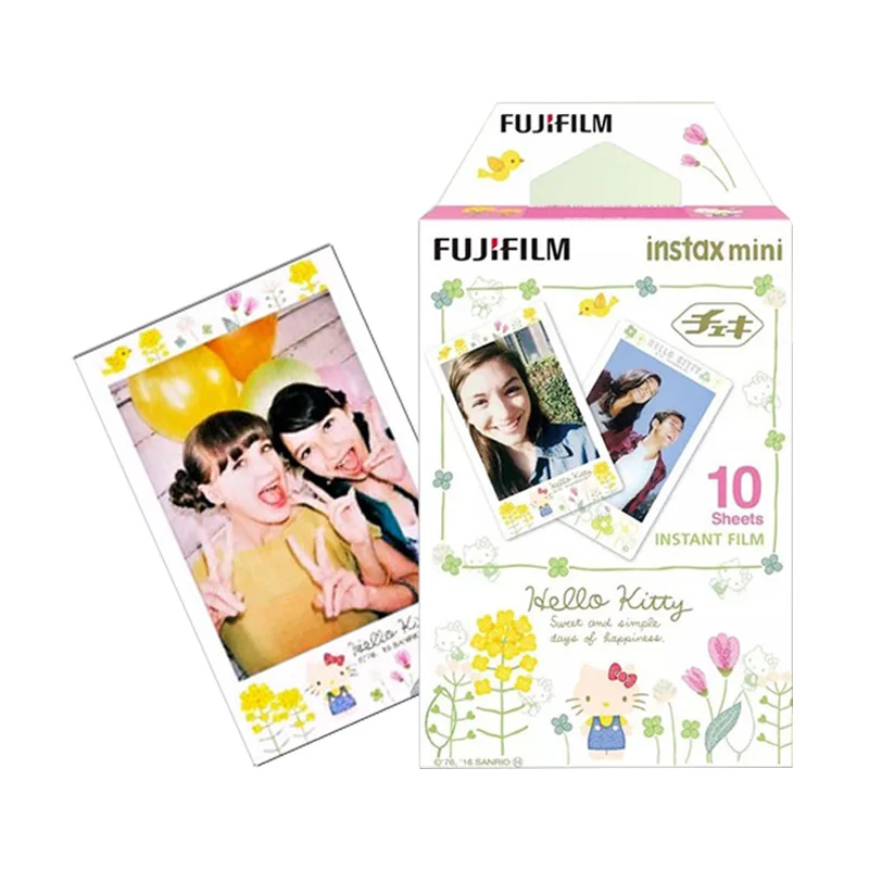 Hellokitty freehand Подлинная Fujifilm Instax Mini 8 9 цветная фотобумага 10 шт. для Fuji 9 8 7s 50 90 25 70 Share SP-2 SP-1 Liplay мгновенная камера - Цвет: Hellokitty freehand