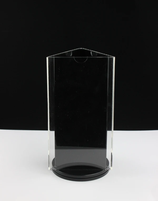 Треугольная рама для вывесок вращающаяся акриловая настольная подставка