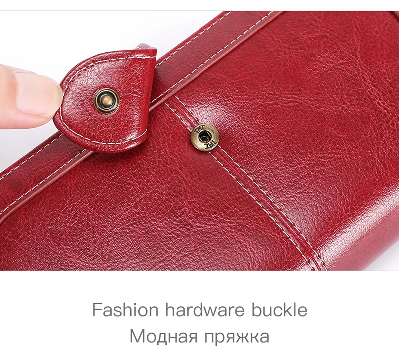 SENDEFN Топ женский клатч кожаный кошелек женский длинный кошелек на застежке женский кошелек на молнии ремень сумка для денег кошелек для iPhone 7-8 5216-5