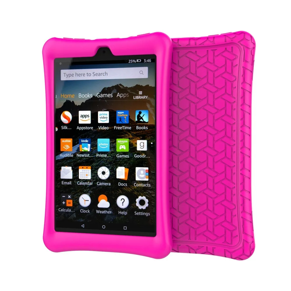 Силиконовый чехол для Amazon Kindle Fire HD 8 защитный силиконовый 2016/2017 # Y4|Чехлы планшетов