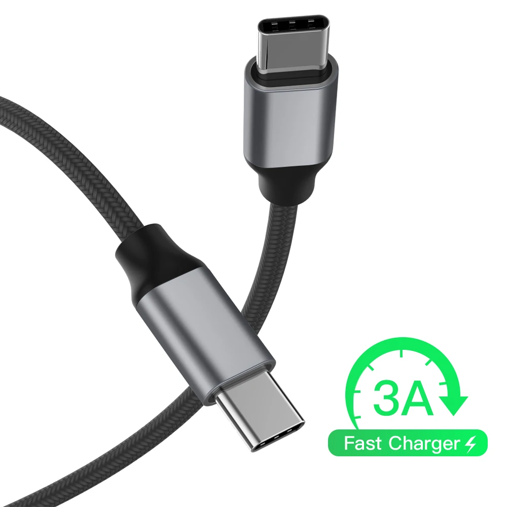 Кабель 3 А usb type-C, быстрая скорость, USB 3,1 type-C, разъем для зарядки и синхронизации данных, USB-C кабель, код для Macbook Google Nexus