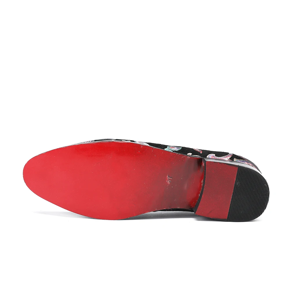 

Christia Bella Casual Genuine Leather Men Flats Designer Shoes Plus Size 38-47 Men's Fashion Italian Luxury Floral Men Loafers