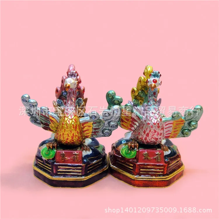 Fortune animal Suzaku metal craft gifts home furnishings pendulum fiscal mascot Feng Shui Amulets |