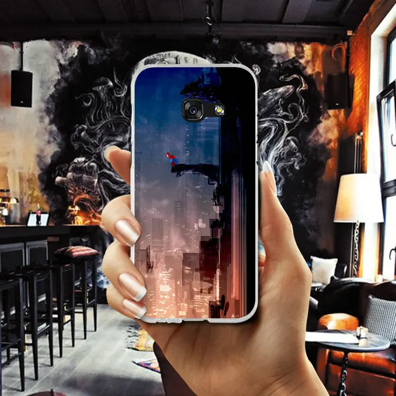 Marvel Spiderman Art Soft TPU Cell Phone Cases for Samsung Galaxy S2 S3 S4 S5 Mini S6 S7 S8 S9 S10 Edge Plus Lite Note 5 8 Coque |