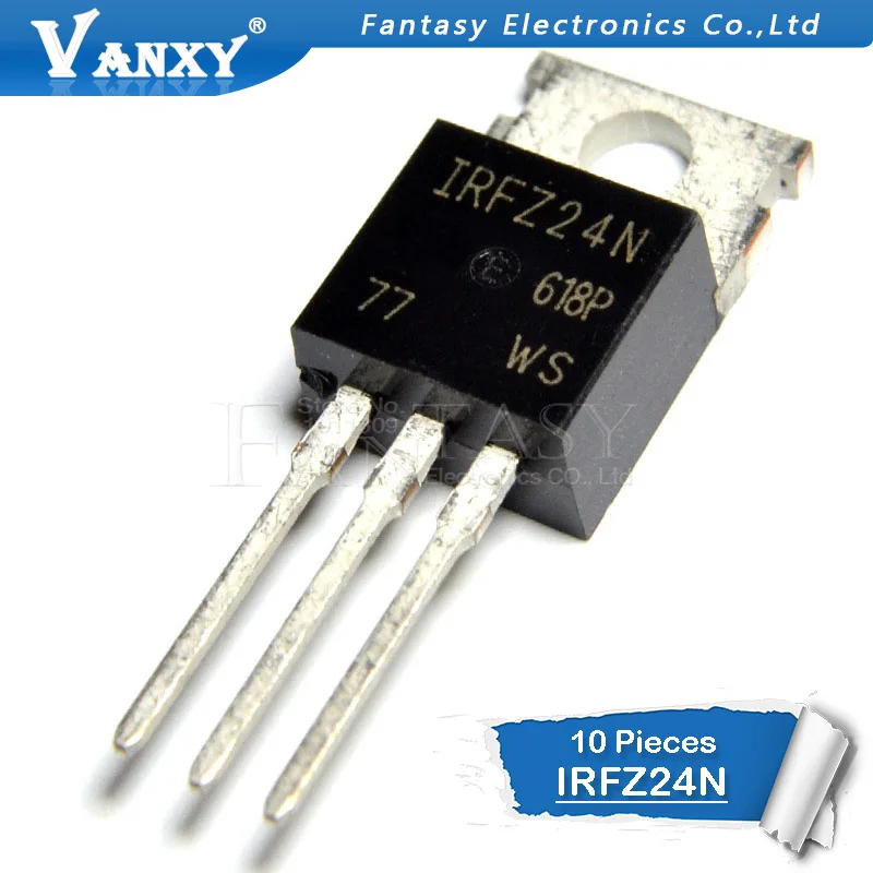 Набор из 10 шт. IRFZ24N TO220 IRFZ24NPBF TO-220 IRFZ24 IRFZ34N IRFZ34 IRFZ44N IRFZ44 IRFZ46N IRFZ46 IRFZ48N IRFZ48 IRFZ44NPBF |