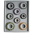 Браслет ожерелье DIY бусы измерительный инструмент серый циферблат дизайн дисковая пластина ювелирные изделия палстическая фланель для ювелирных изделий Инструменты