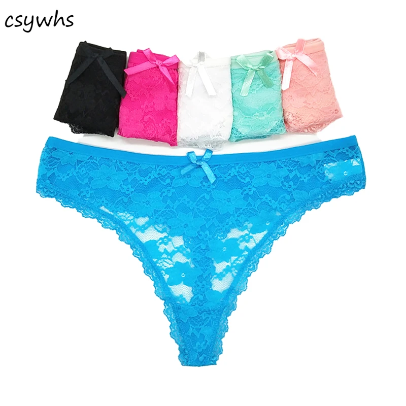 

Womens Transparent Panties Sexy Lace Thongs Lingerie G-string Underwear for Girls Briefs Ladies T-back 5pcs/lot