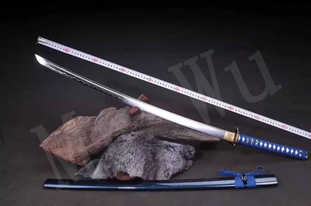 

Handmade Casting katana Japanese Samurai Sword Katana Carbon bushido collectibles 1065 steel Full Tang