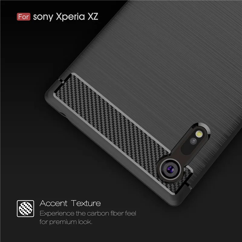 Чехол из углеродного волокна для Sony Xperia XZ F8331 F8332 мягкий чехол силикона и ТПУ F8331|case
