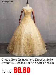 Vestidos De 15 Anos Дешевое вечернее платье с открытыми плечами кружева желтый тюль Принцесса пышные платья для сладких 16 лет