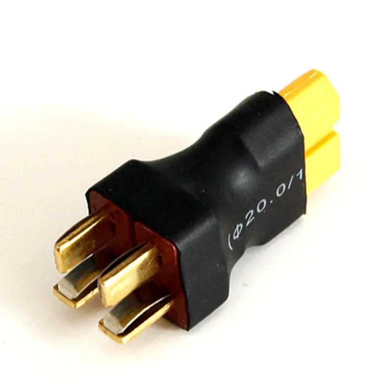 

2PCS/Lot XT60 to T Plug Adapter Female XT60 to Male T Plug Parallel Connection Connector Plug Convert