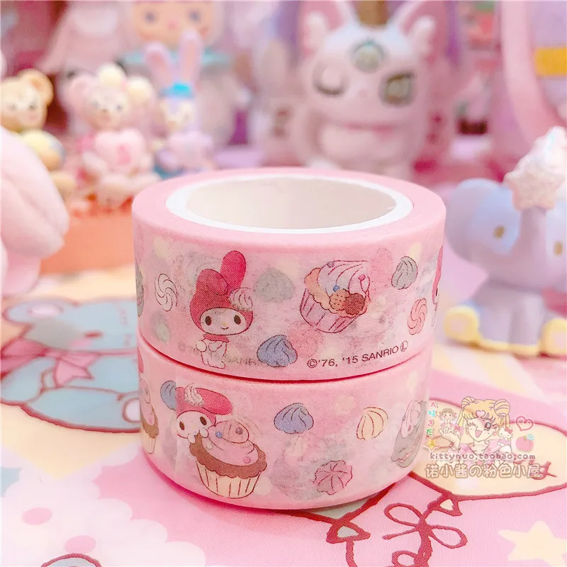 2 шт./лот, мультик, моя мелодия, маленькие звезды-близнецы, Cinnamoroll, Васи, лента, сделай сам, японская бумага, декоративная маскирующая лента, наклейки