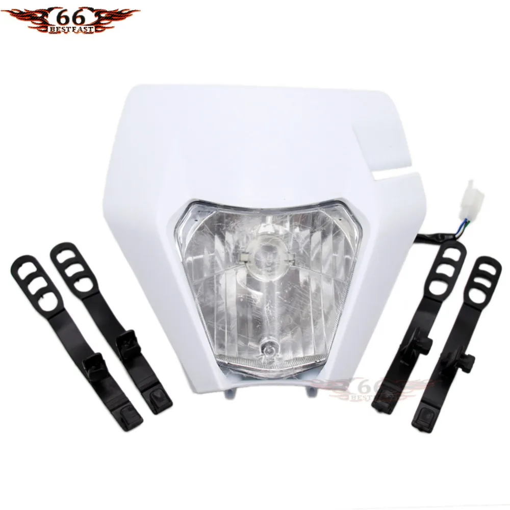 Белый Универсальный налобный фонарь для SX EXC XCF SXF XCW SMR Motocross Enduro внедорожный