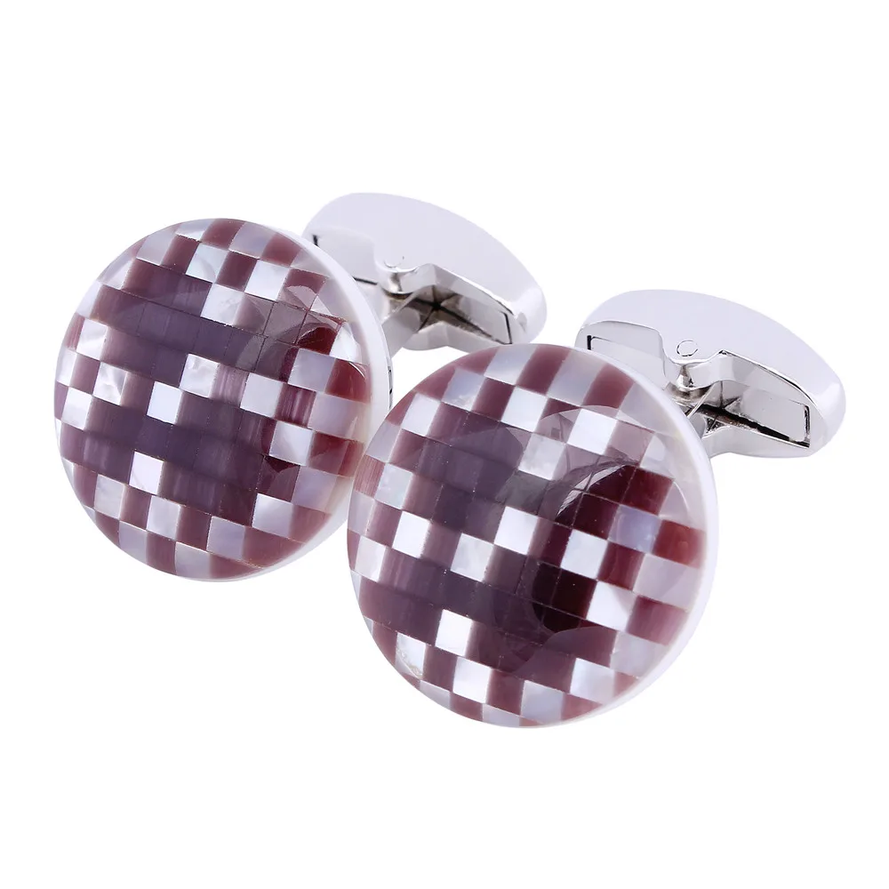 HAWSON Classic Round Stone Cufflinks for Men French Business Daily Suit Sleeve Fasten Cuff Buttons Best Men's Dress Jewelry | Украшения