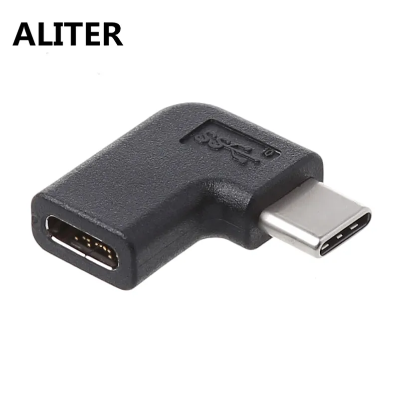 ALITER 90 градусов правый угол USB 3 1 Тип C папа к женскому адаптер конвертер|usb 3.1|usb typeusb