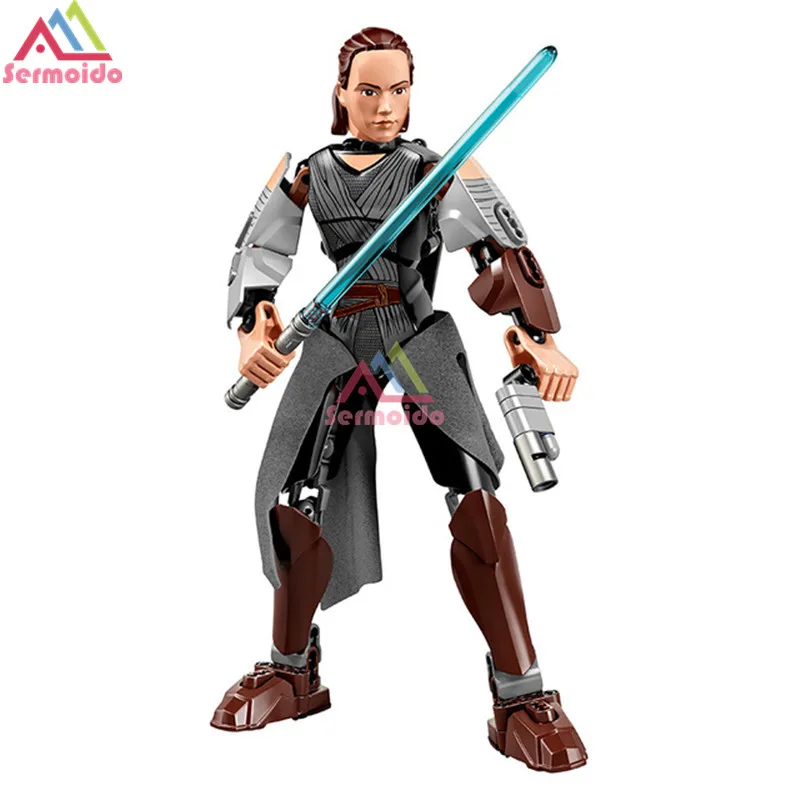 Коричневый Sermoido Star Wars Rogue One игрушки Jango Phasma Jyn Erso K-2SO Дарт Вейдер общий гривус фигурка игрушка строительные блоки игрушки - Цвет: Коричневый