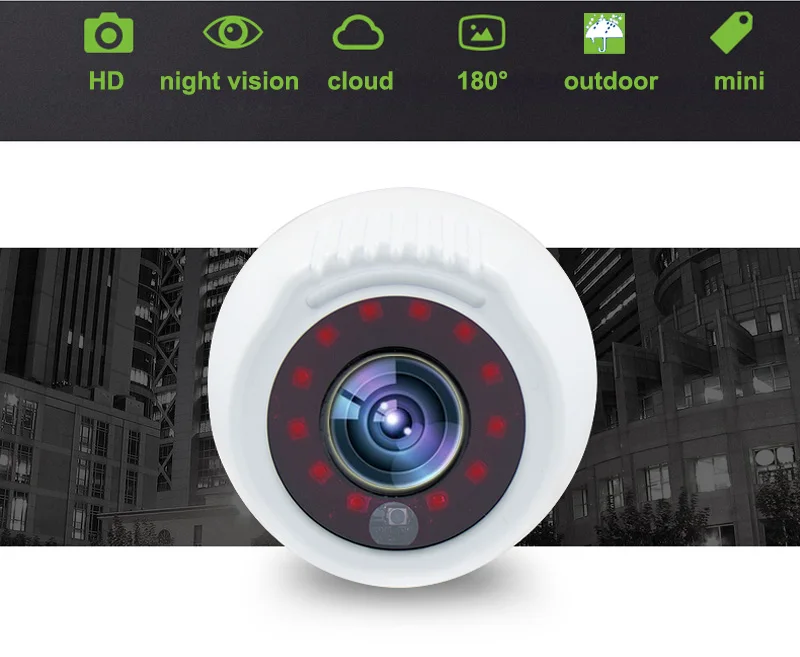 Lihmsek Mini Bullet Водонепроницаемая наружная ИК камера рыбий глаз 700TVL Sony CCD CCTV с 1 2 мм