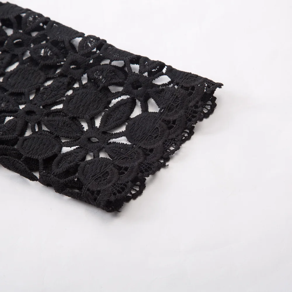 Женские Ретро винтажные полудлина рукава Открытый спереди кружева пальто с