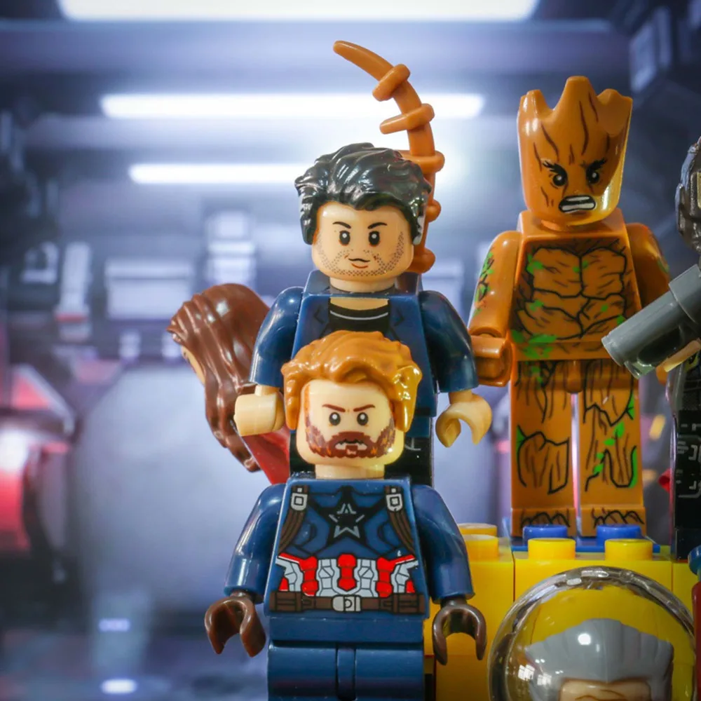 Игрушечные строительные блоки один Endgame с бетменом таносом тором енотом Hawkeye |