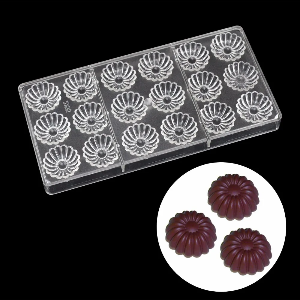 DIY форма цветка поликарбонат шоколадная кухонные аксессуары пластиковые