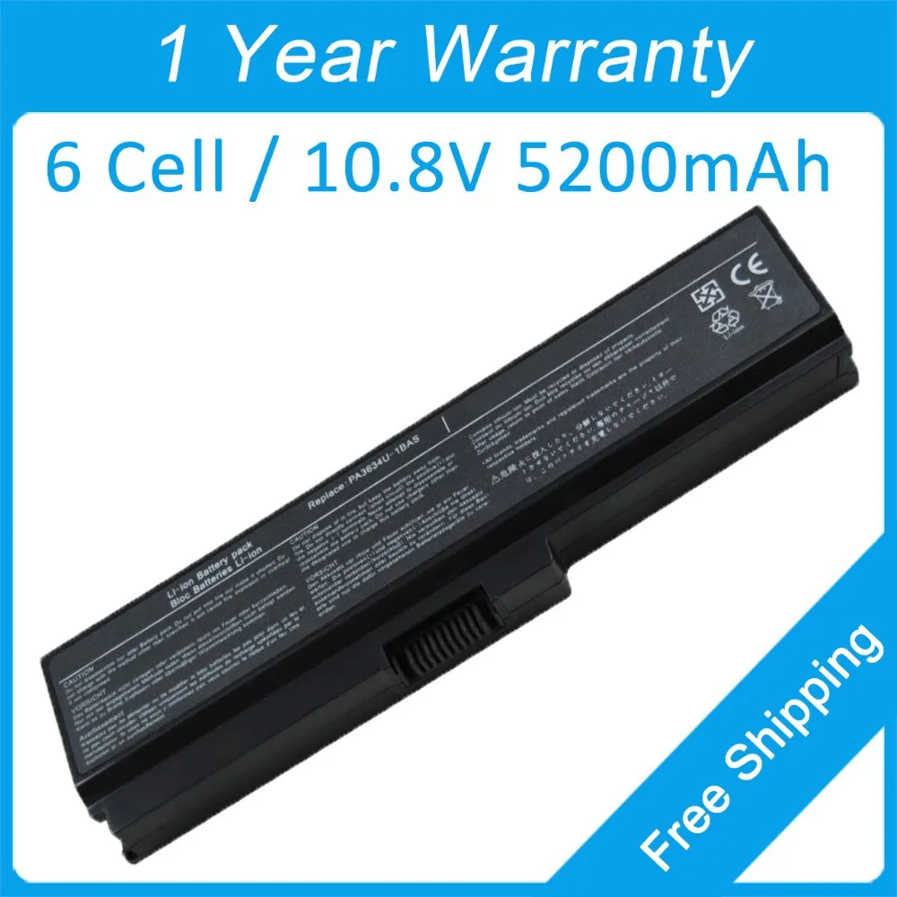 

5200mah laptop battery for toshiba Satellite L537 A660D A665D C600D L630 L635 PABAS118 PABAS229 PA3817U-1BRS